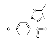 5-(4-chlorophenyl)sulfonyl-3-methyl-1,2,4-thiadiazole结构式