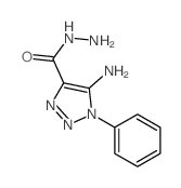 5-Amino-1-phenyl-triazole-4-carbohydrazide Structure