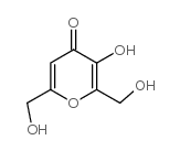 3-HYDROXY-2,6-BIS(HYDROXYMETHYL)-4-PYRONE Structure