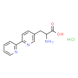 3-([2,2'-Bipyridin]-5-yl)-2-aminopropanoic acid hydrochloride structure