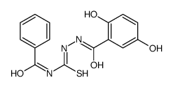 N-[[(2,5-dihydroxybenzoyl)amino]carbamothioyl]benzamide Structure