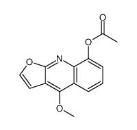 (4-methoxyfuro[2,3-b]quinolin-8-yl) acetate结构式