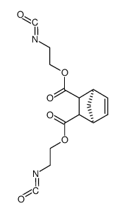 Bis(2-isocyanatoethyl)bicyclo[2.2.1]hept-5-ene-2,3-dicarboxylate Structure