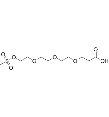 Ms-PEG3-CH2CH2COOH Structure