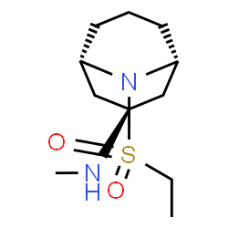 9-Azabicyclo[3.3.1]nonan-3-amine, 9-(ethylsulfonyl)-N-methyl-, (3-exo)- Structure