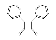 3-Cyclobutene-1,2-dione,3,4-diphenyl- Structure