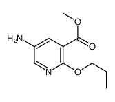 3-Pyridinecarboxylicacid,5-amino-2-propoxy-,methylester(9CI) structure