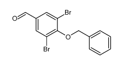 4-BENZYLOXY-3,5-DIBROMO-BENZALDEHYDE结构式