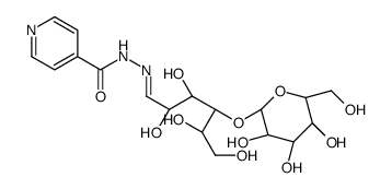 N-[(E)-[(2S,3R,4R,5R)-2,3,5,6-tetrahydroxy-4-[(2S,3R,4S,5R,6R)-3,4,5-trihydroxy-6-(hydroxymethyl)oxan-2-yl]oxyhexylidene]amino]pyridine-4-carboxamide结构式