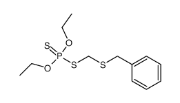 Dithiophosphoric acid S-[(benzylthio)methyl]O,O-diethyl ester structure