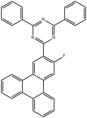 2-(3-FLUOROTRIPHENYLEN-2-YL)-4,6-DIPHENYL-1,3,5-TRIAZINE Structure