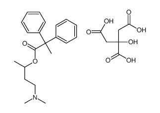 4-(dimethylamino)butan-2-yl 2,2-diphenylpropanoate,2-hydroxypropane-1,2,3-tricarboxylic acid Structure