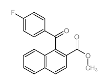 2-Naphthalenecarboxylicacid, 1-(4-fluorobenzoyl)-, methyl ester结构式