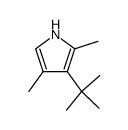 3-(tert-Butyl)-2,4-dimethyl-1H-pyrrole结构式