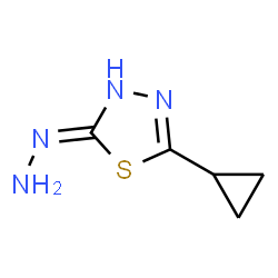 1,3,4-Thiadiazol-2(3H)-one,5-cyclopropyl-,hydrazone(9CI) structure