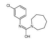 N-(3-chlorophenyl)-1-azepanecarboxamide structure