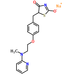 罗格列酮钠结构式