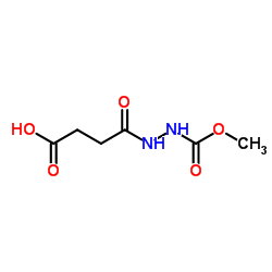 4-[2-(Methoxycarbonyl)hydrazino]-4-oxobutanoic acid Structure