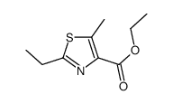 4-Thiazolecarboxylicacid,2-ethyl-5-methyl-,ethylester(9CI) structure