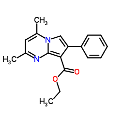 Ethyl 2,4-dimethyl-7-phenylpyrrolo[1,2-a]pyrimidine-8-carboxylate结构式