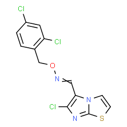 6-CHLOROIMIDAZO[2,1-B][1,3]THIAZOLE-5-CARBALDEHYDE O-(2,4-DICHLOROBENZYL)OXIME Structure