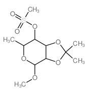 Gulopyranoside, methyl6-deoxy-2,3-O-isopropylidene-, methanesulfonate, a-D- (8CI) picture