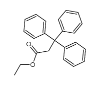 ethyl 3,3,3-triphenylpropanoate结构式