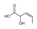 2-hydroxypent-3-enoic acid Structure