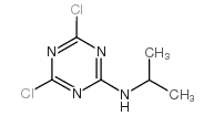 2,4-二氯-6-异丙基氨基-1,3,5-三嗪结构式