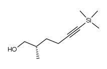 (S)-2-methyl-6-(trimethylsilyl)hex-5-yn-1-ol Structure