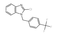 2-氯-1-(4-三氟甲基苄基)-1H-苯并咪唑结构式