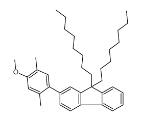 2-(4-methoxy-2,5-dimethylphenyl)-9,9-dioctylfluorene结构式