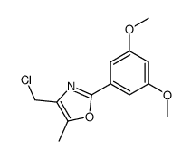 4-(chloromethyl)-2-(3,5-dimethoxyphenyl)-5-methyl-1,3-oxazole Structure