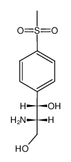 [S(R*,R*)]-2-amino-1-[p-(methylsulphonyl)phenyl]propane-1,3-diol结构式