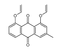 1,8-bis(ethenoxy)-3-methylanthracene-9,10-dione Structure