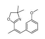 2-[(E)-1-(3-methoxyphenyl)prop-1-en-2-yl]-4,4-dimethyl-5H-1,3-oxazole Structure