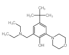 Phenol,2-[(diethylamino)methyl]-4-(1,1-dimethylethyl)-6-(4-morpholinyl)-结构式