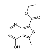 ethyl 5-methyl-4-oxo-1H-thieno[3,4-d]pyrimidine-7-carboxylate Structure