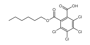 tetrachloro-phthalic acid monohexyl ester Structure