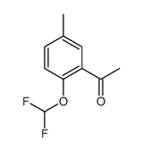 Ethanone, 1-[2-(difluoromethoxy)-5-methylphenyl]- (9CI) Structure