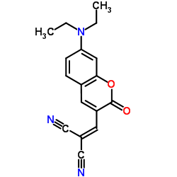 {[7-(Diethylamino)-2-oxo-2H-chromen-3-yl]methylene}malononitrile picture