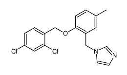 (2,4-Dichlorobenzyl)-[2-(1-imidazolylmethyl)-4-methylphenyl]-ether Structure