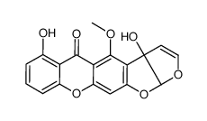 (3aR)-3a,12aα-Dihydro-3a,6-dihydroxy-4-methoxy-5H-furo[3',2':4,5]furo[3,2-b]xanthen-5-one Structure