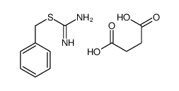 benzyl carbamimidothioate,butanedioic acid结构式