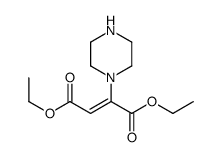 diethyl 2-piperazin-1-ylbut-2-enedioate Structure