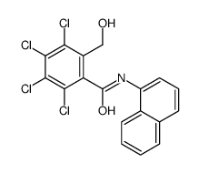 2,3,4,5-tetrachloro-6-(hydroxymethyl)-N-naphthalen-1-ylbenzamide Structure