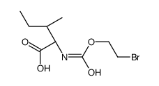 (2S,3S)-2-(2-bromoethoxycarbonylamino)-3-methylpentanoic acid Structure