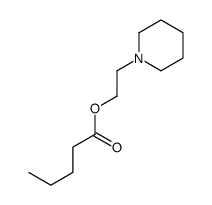 2-piperidin-1-ylethyl pentanoate Structure