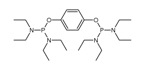 1,4-phenylene bis(tetraethylphosphorodiamidite)结构式