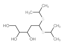 5,5-bis(propan-2-ylsulfanyl)pentane-1,2,3-triol结构式